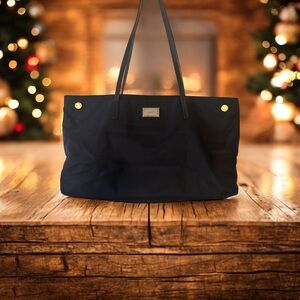Calvin Klein Black Tote with Gold Accents